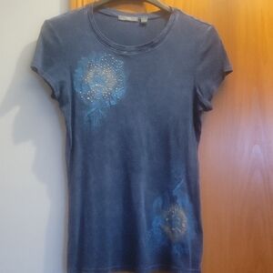 Women's Blue Graphic Tee